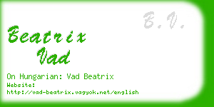 beatrix vad business card